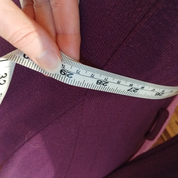 Pretty Purple Knit Skater True Turtleneck Midi Dress, Cozy, Easy, Cute - Picture 7 of 7